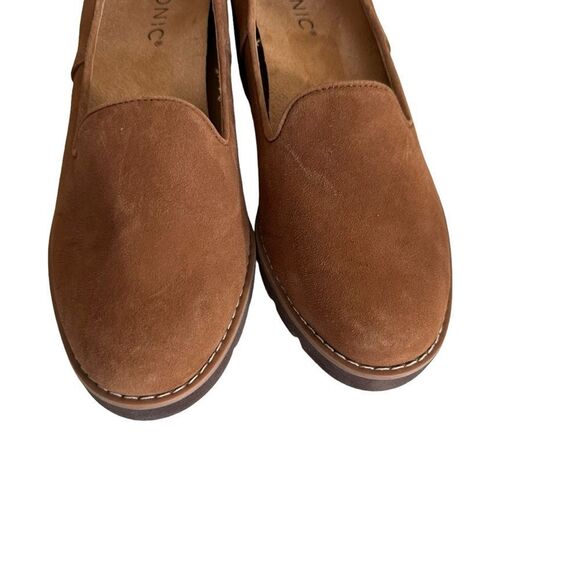 Vionic Willa Wedge Brown Suede Shoes Size 6 - Picture 8 of 13